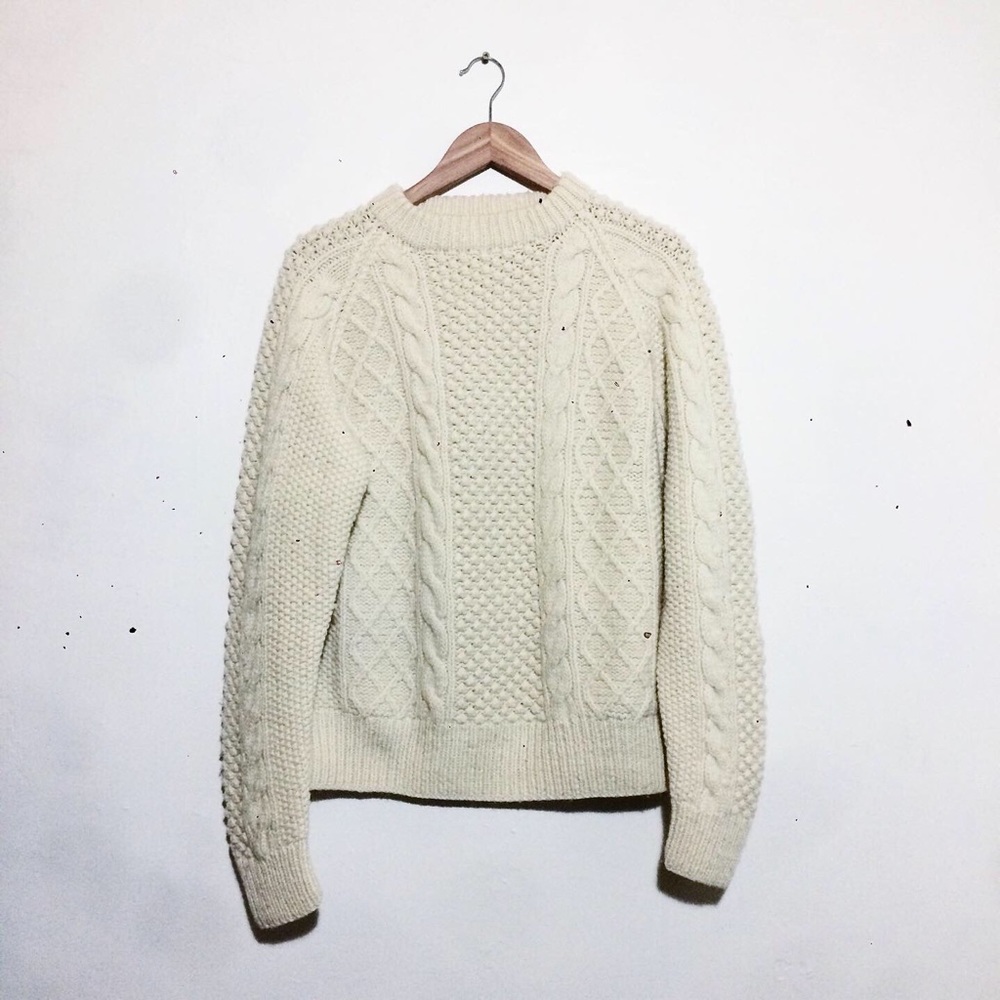 Vintage Wool Fisherman Sweater